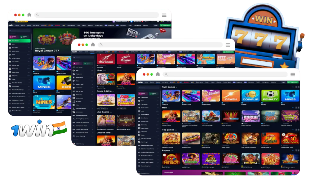 1win Casino offers an impressive variety of choices in several game categories